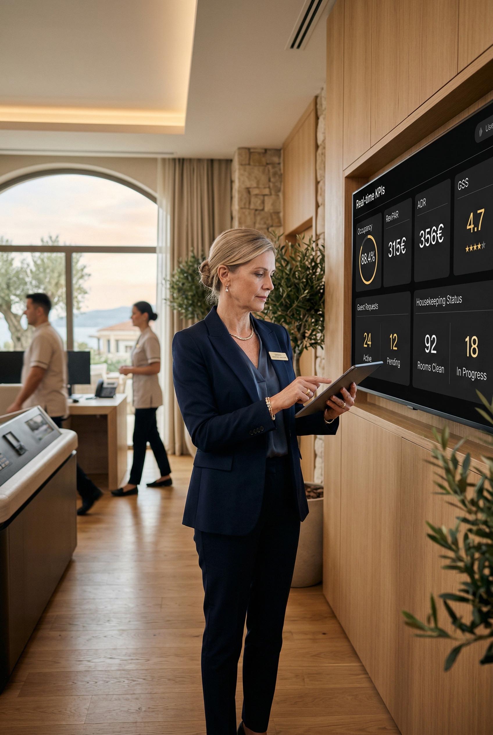 Data-driven hotel operations dashboard