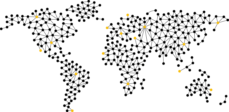 James & Rita global presence map